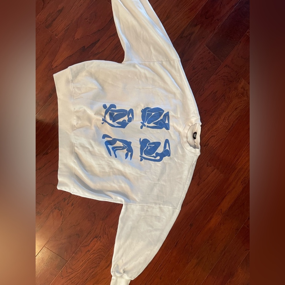 Pacsun white crew neck sweatshirt